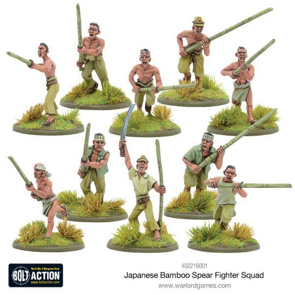 Bolt Action Japanese Bamboo Spear Squad 1/56 (402216001)