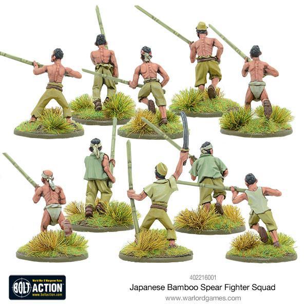 Bolt Action Japanese Bamboo Spear Squad 1/56 (402216001)