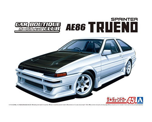Aoshima 1/24 CAR BOUTIQUE CLUB AE86 TRUENO '85 Toyota (05863)