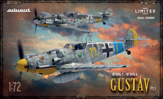 Eduard Gustav Pt.1 Dual Combo Bf109-G5 & Bf109-G6 1/72 (2144)