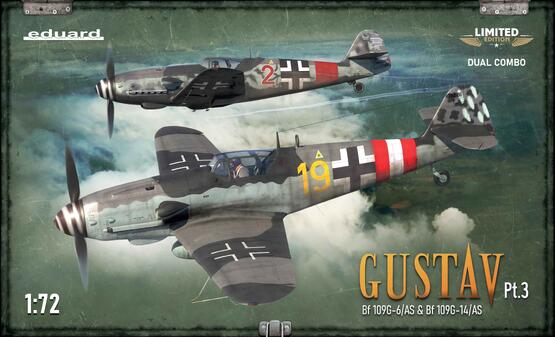 Eduard Gustav Pt.3 Dual Combo Bf109G-6/AS & Bf109G-14/AS 1/72 (2150)