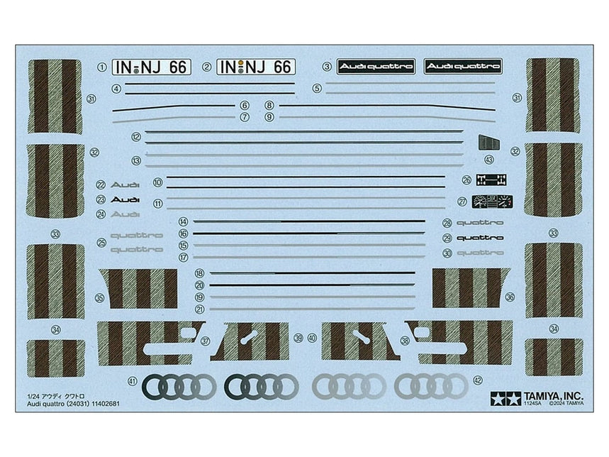 Tamiya Audi Quattro 1/24 (24031)