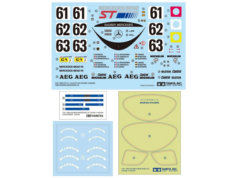 Tamiya '89 Sauber Mercedes C9 1/24 (24359)