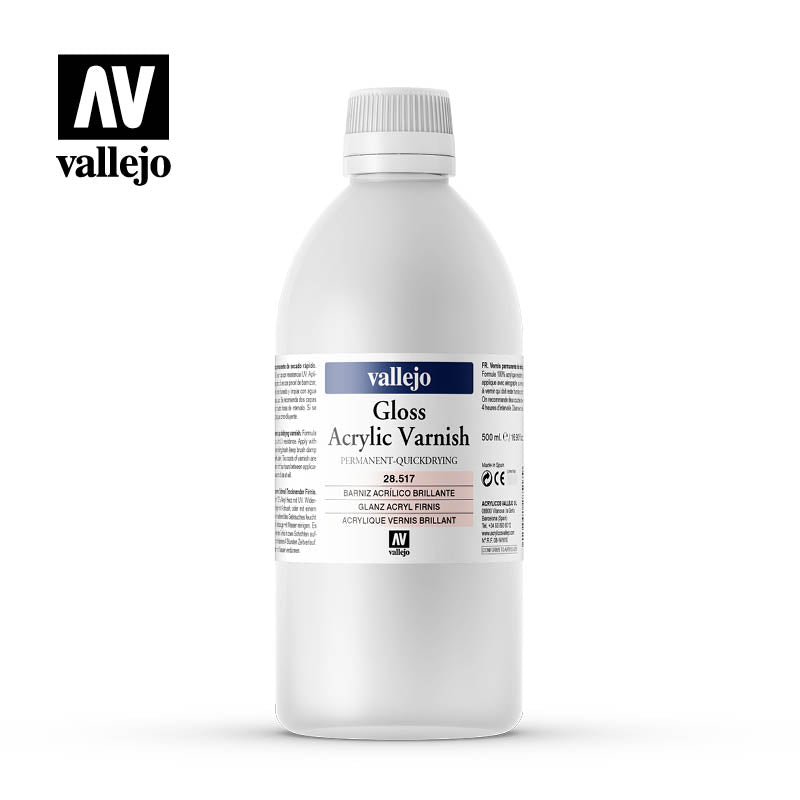 Vallejo Gloss Varnish Acrylic 500ml VAL28517