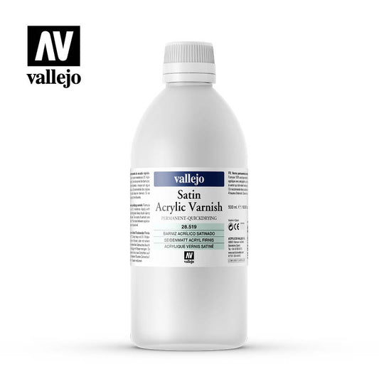 Vallejo Satin Varnish Acrylic 500ml VAL28519