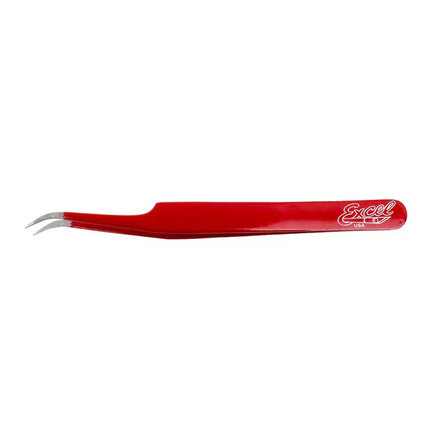 Slant Point Tweezer Red 4.5" EXL30426