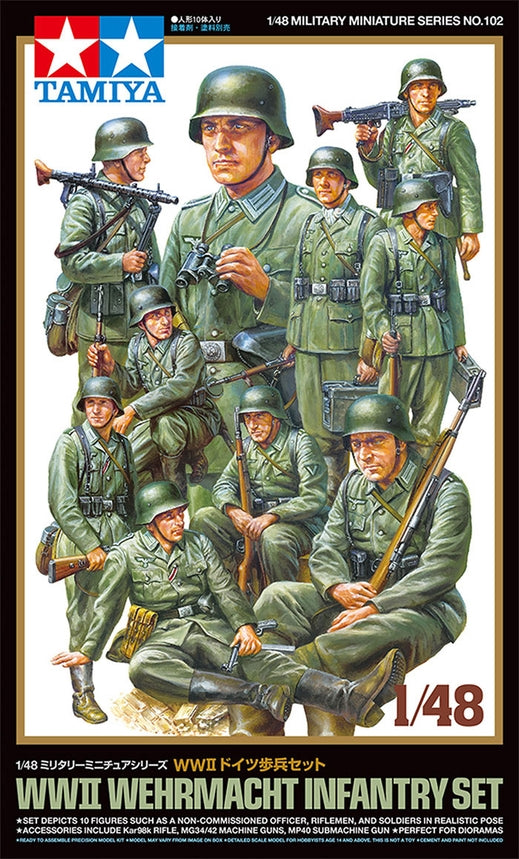 Tamiya WWII Wehrmacht Infantry Set 1/48 (32602)