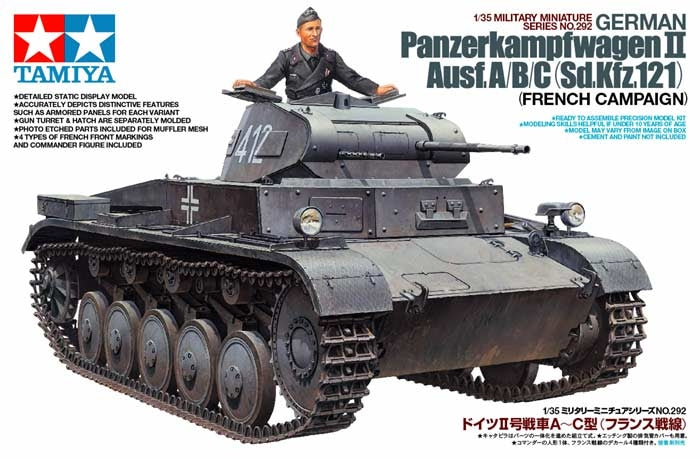 Tamiya German Panzerkampfwagen II Ausf.A/B/C 1/35 (35292)