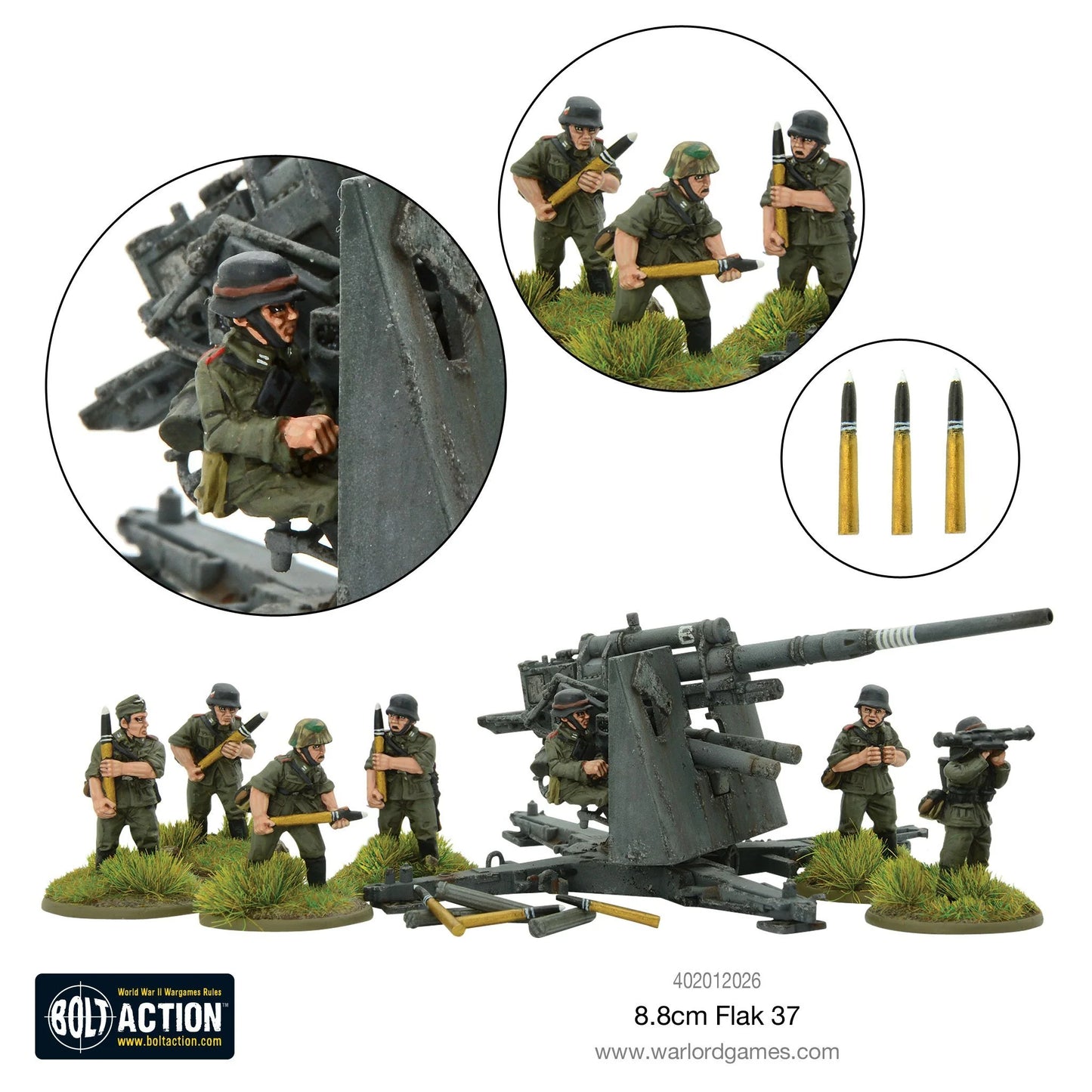 Bolt Action German Army Flak 37 8.8cm 1/56 (402012026)