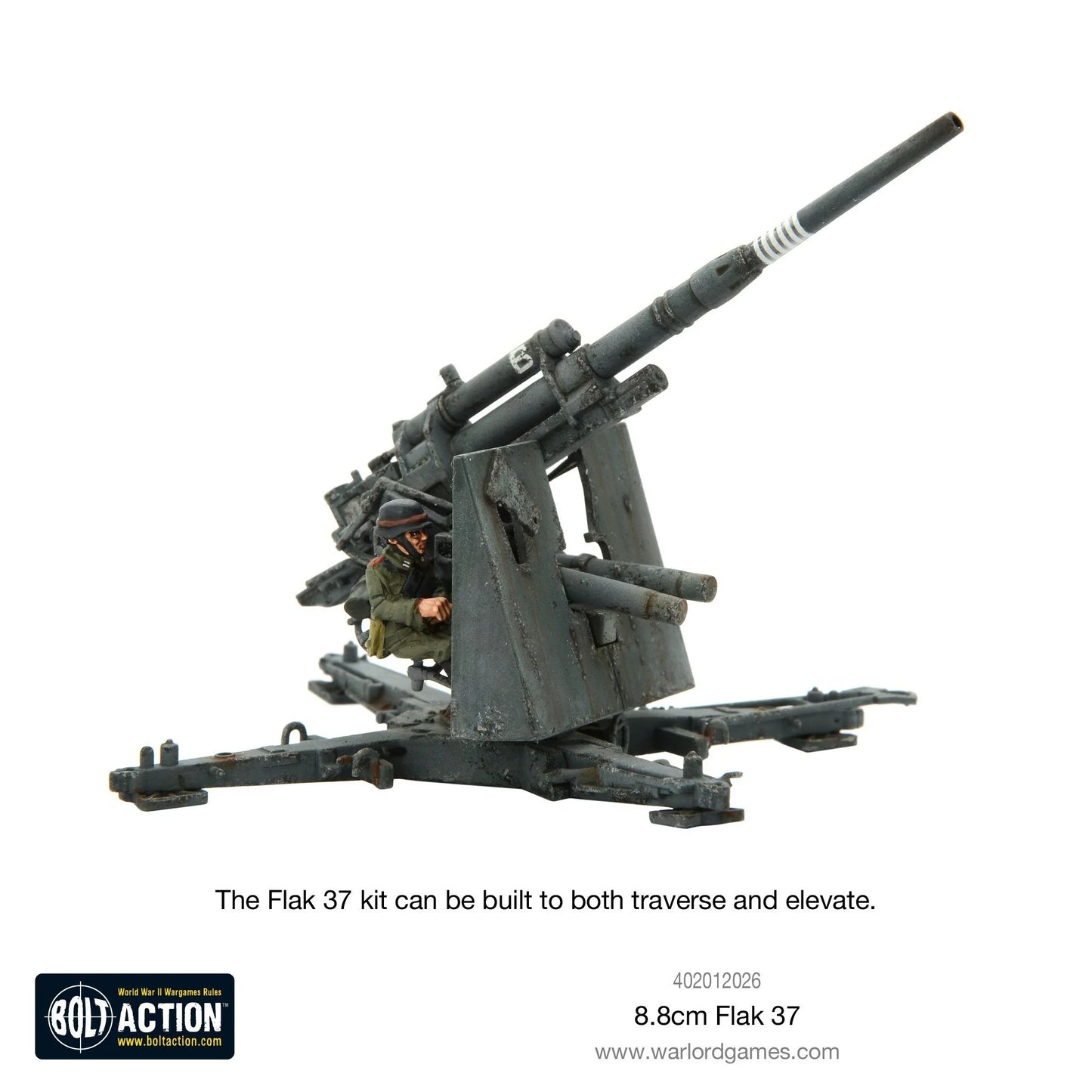 Bolt Action German Army Flak 37 8.8cm 1/56 (402012026)