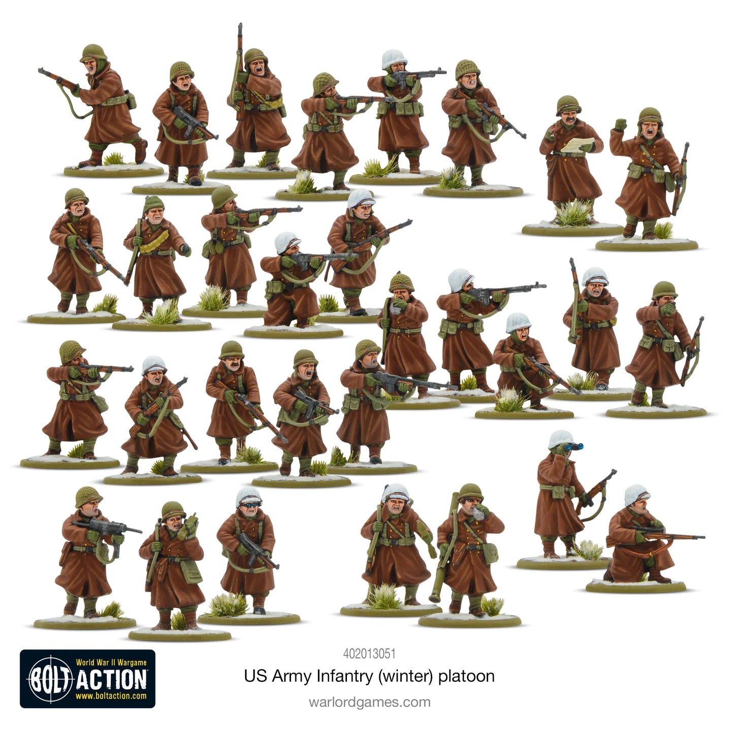 Peloton d'infanterie de l'armée américaine - Hiver
