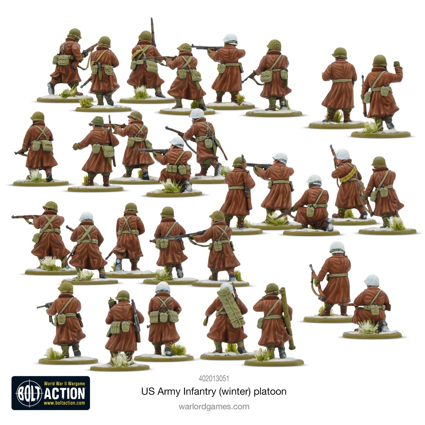 Peloton d'infanterie de l'armée américaine - Hiver