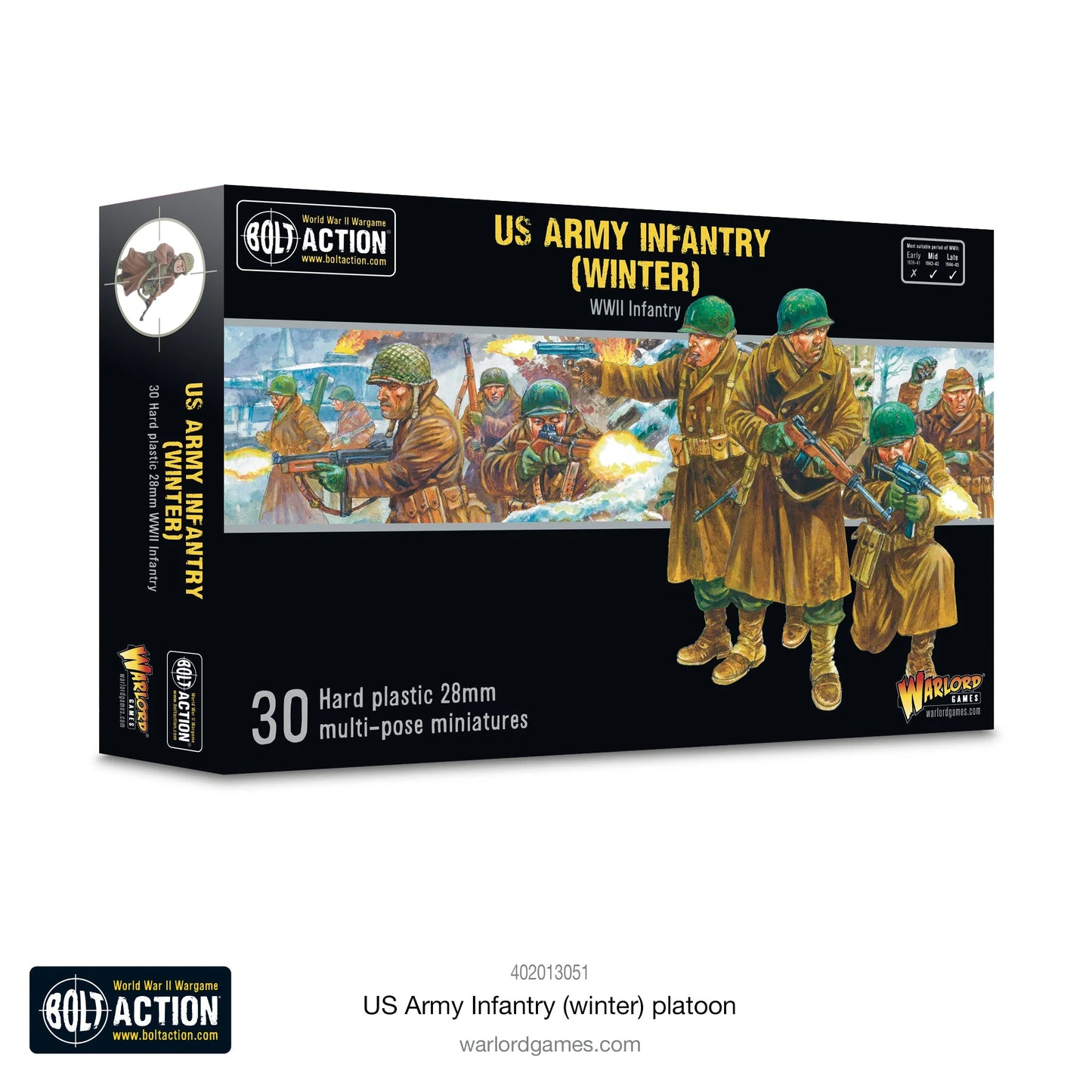 Peloton d'infanterie de l'armée américaine - Hiver
