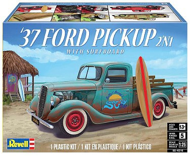 1937 Ford Pickup Truck w/Surfboard (2 in 1) 1/25 RMX4516