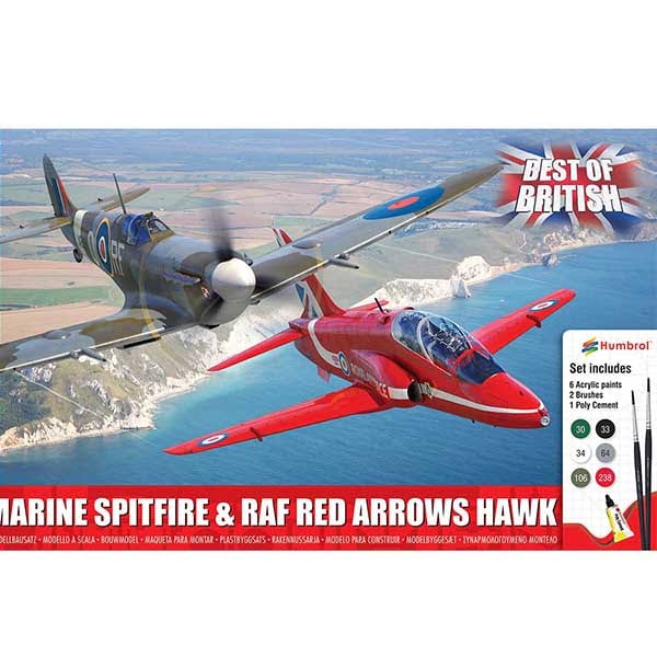 Airfix Spitfire and Red Arrows Hawk 1/72 ARX50187