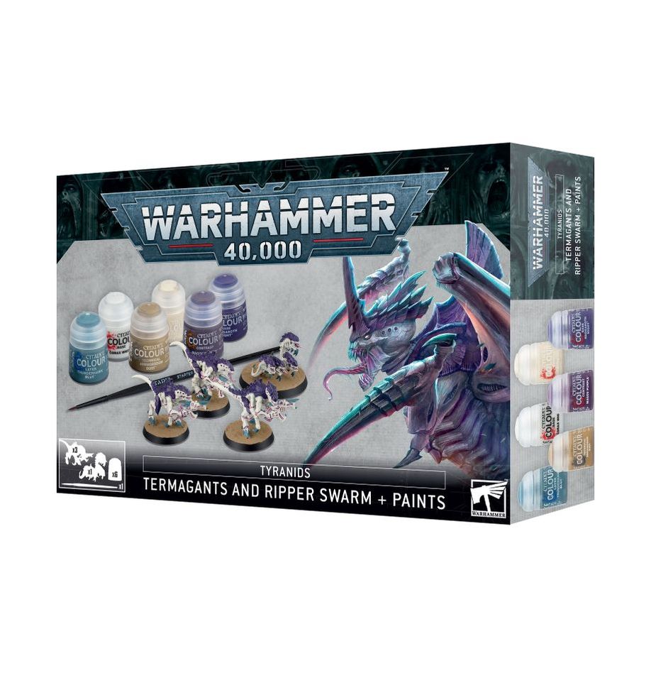 Tyranids: Termagants and Ripper Swarm + Paints Set (60-13)