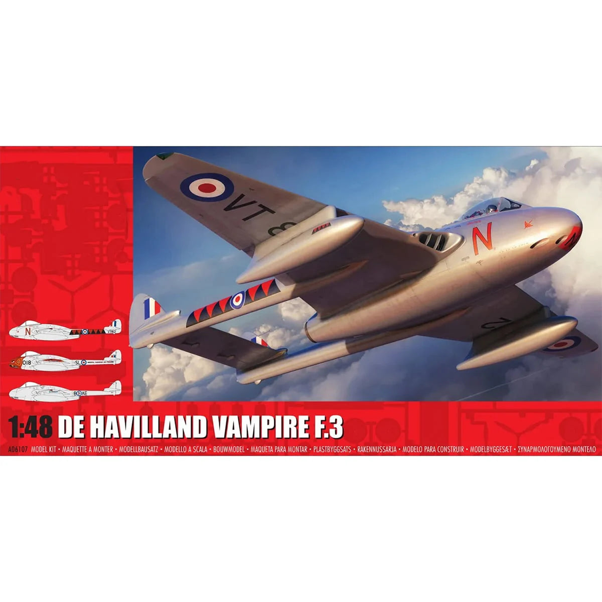 Airfix DeHavilland Vampire T.3 1/48 ARX6107