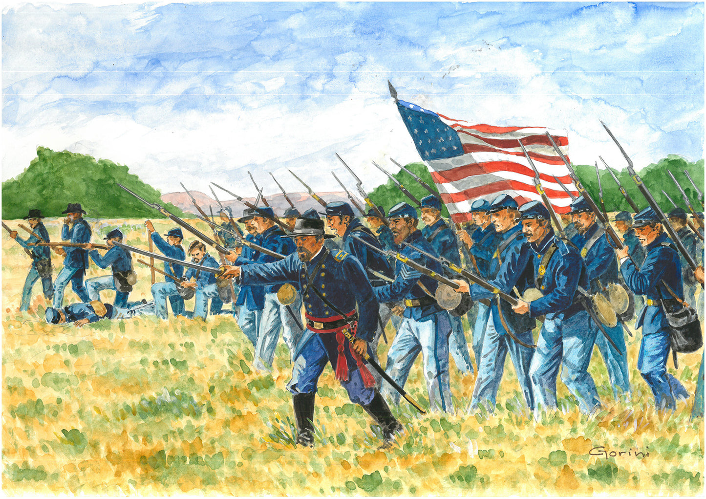 Italeri Union Infantry American Civil War 1/72 (6177)