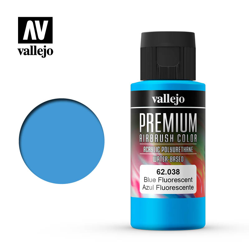 Couleur bleu fluo de qualité supérieure 60 ml VAL62038