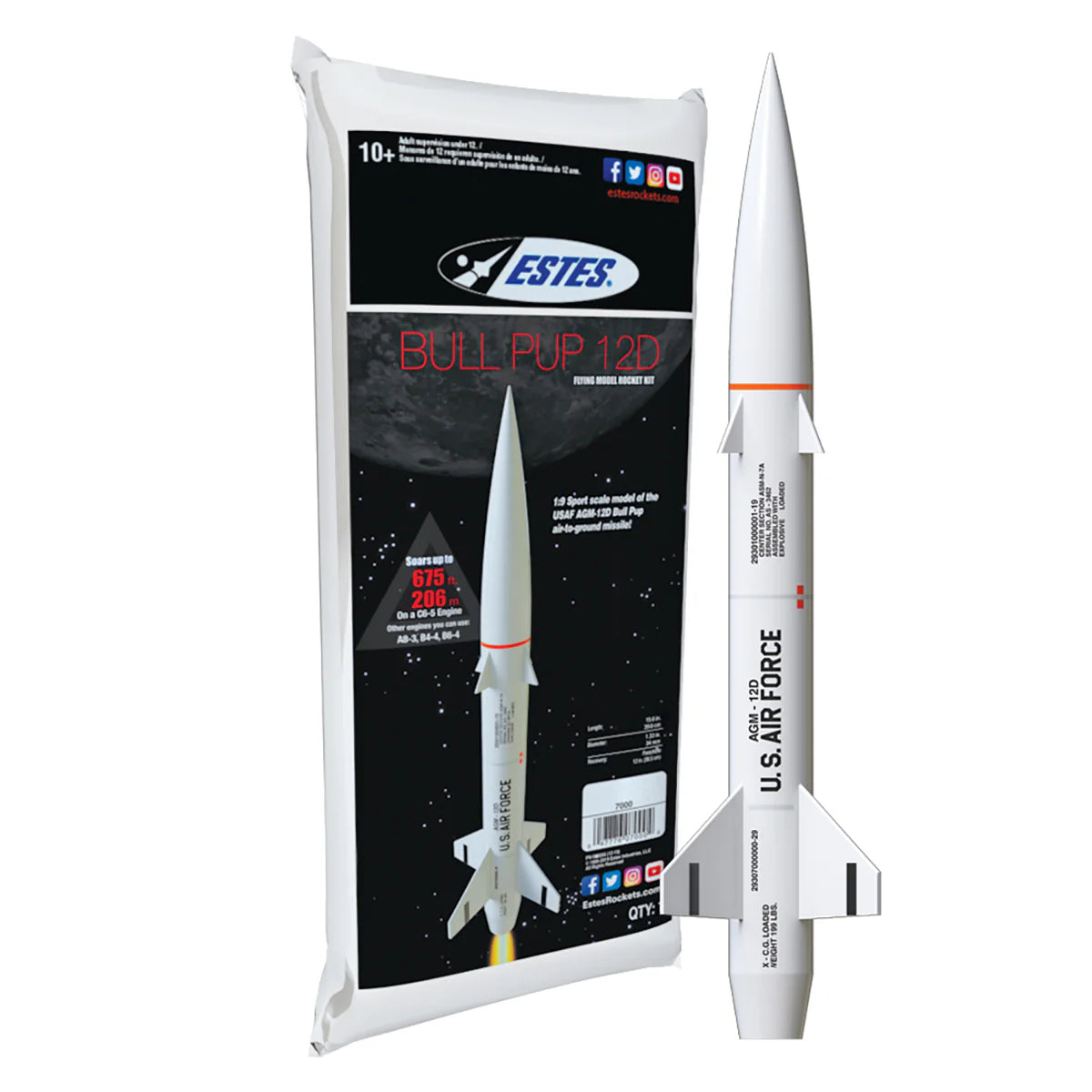 Bull Pup 12D Rocket Kit (7000)