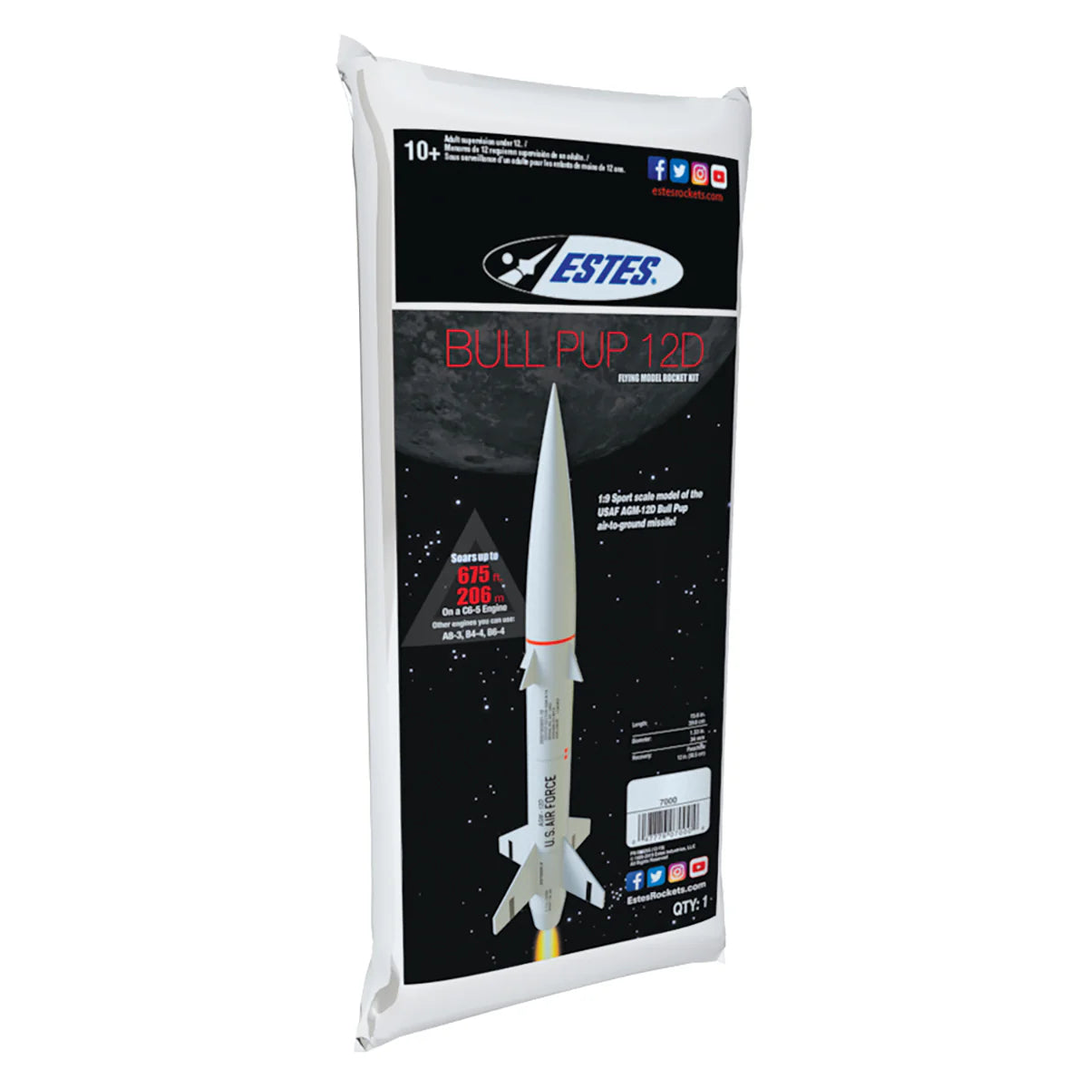 Bull Pup 12D Rocket Kit (7000)
