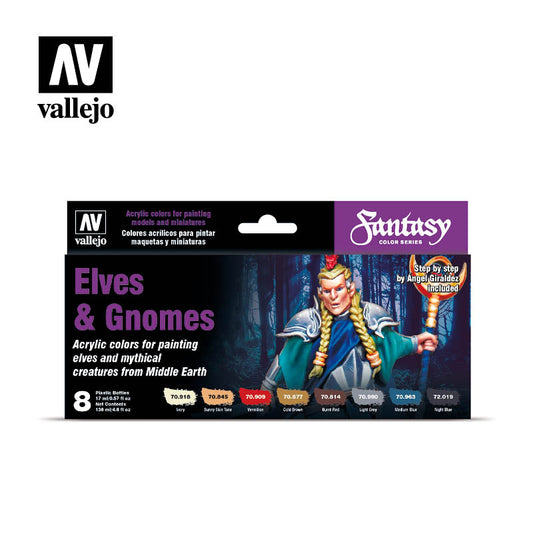 Coffret de peinture Elfes et Gnomes (8) VAL70242 