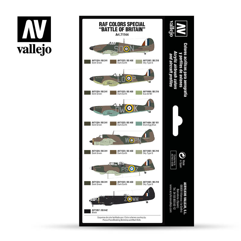 Vallejo Air RAF Colors "Battle of Britain" VAL71144