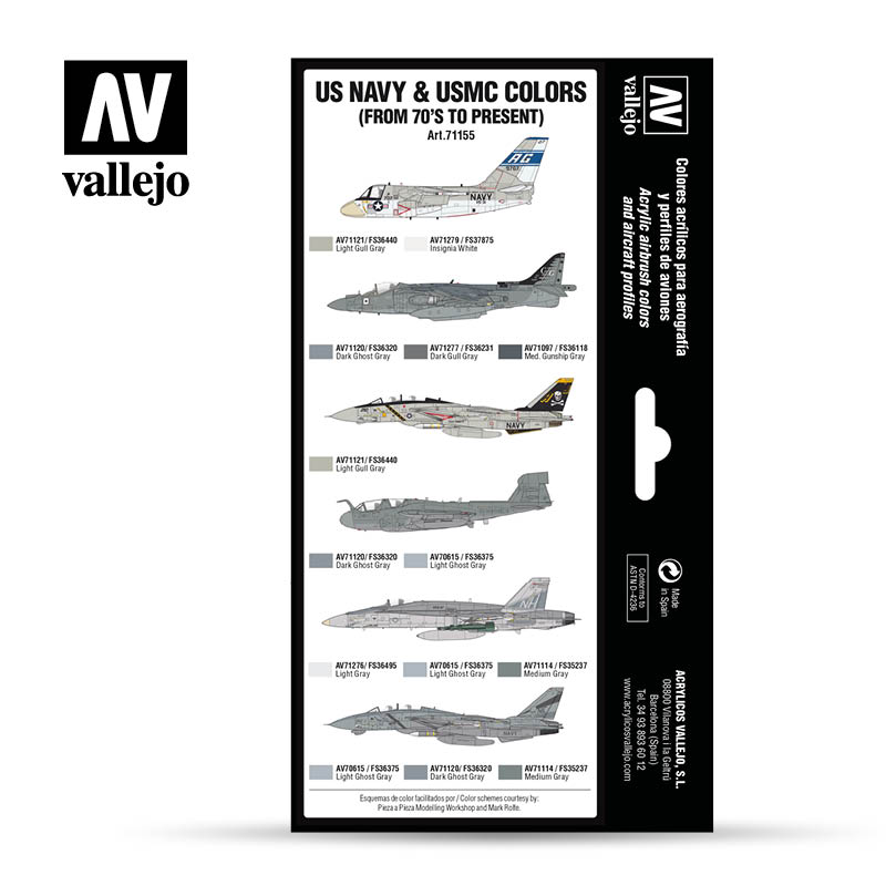 Vallejo Model Air USN & USMC '70 to Present VAL71155