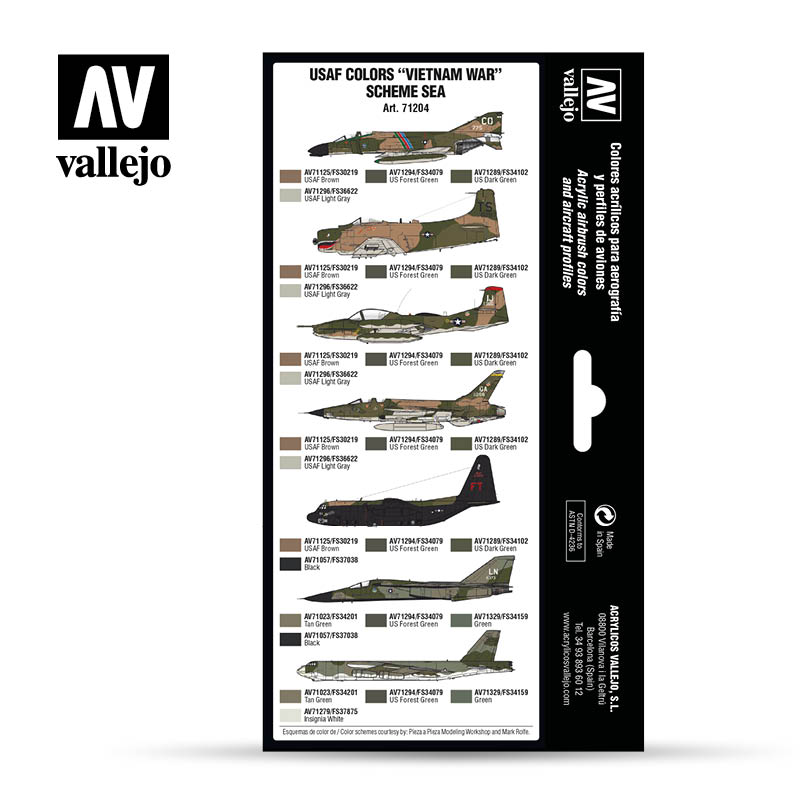 Vallejo Model Air USAF Vietnam War Scheme SEA VAL71204