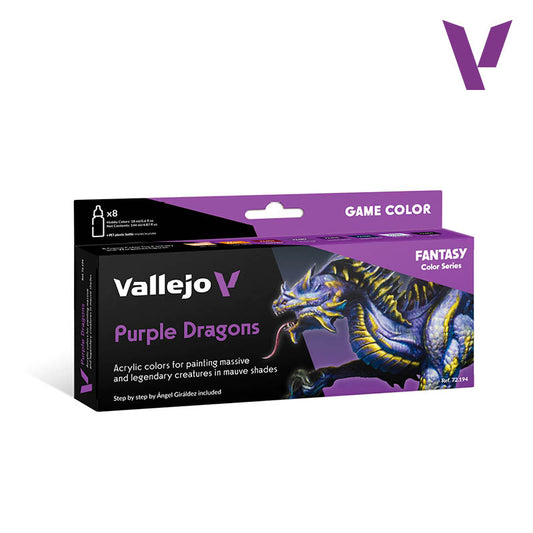 Vallejo Game Color Purple Dragons Set VAL72194