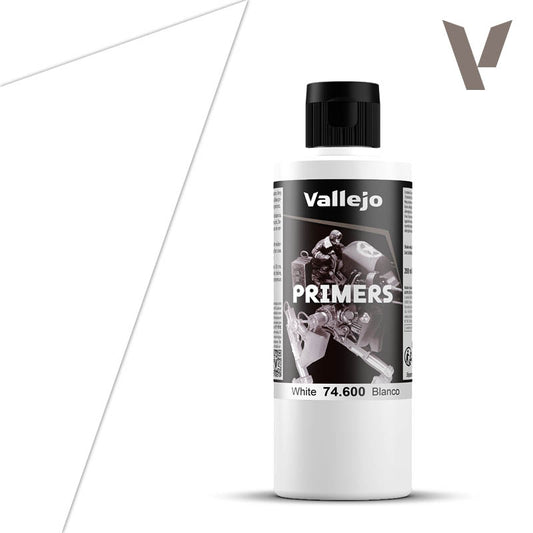 Vallejo Primer Acrylic White 200ml VAL74600