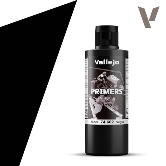 Vallejo Black Primer 200ml VAL74602