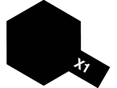Tamiya X1 Black Enamel Bottle 10ml TAMEX1
