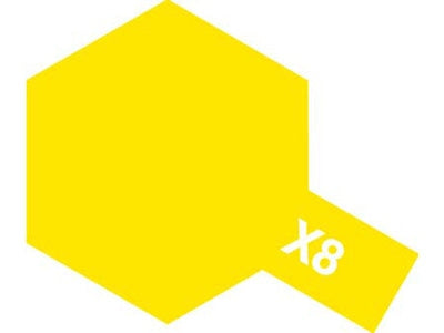 Tamiya X8 Lemon Yellow Enamel Bottle 10ml TAMEX8