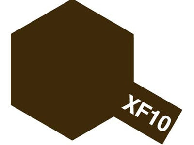Tamiya XF10 Flat Brown Enamel Bottle 10ml TAMEXF10