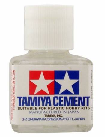 Ciment pour maquettes en plastique Tamiya blanc 40 ml TAM87003