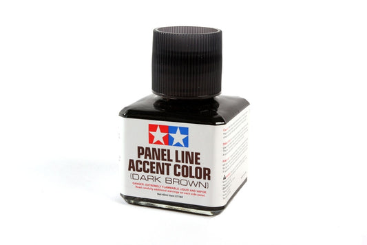 Peinture d'accentuation pour panneau Tamiya, marron foncé, 40 ml, TAM87140