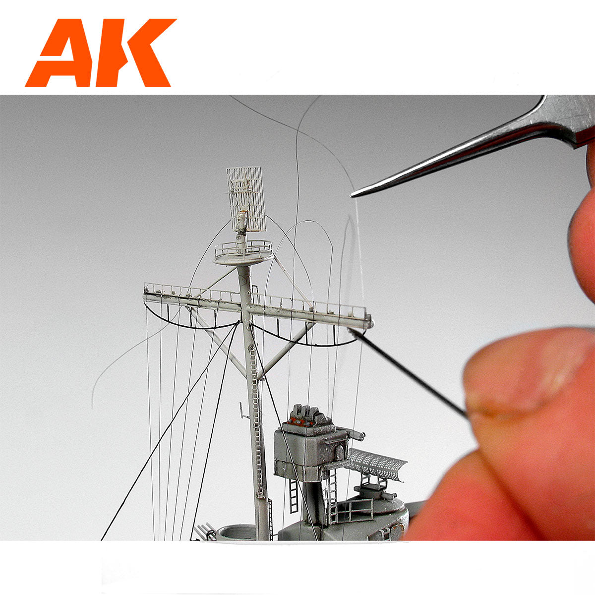 AK Elastic Rigging Bobbin Mega Thin for 1/700 (AK9134)