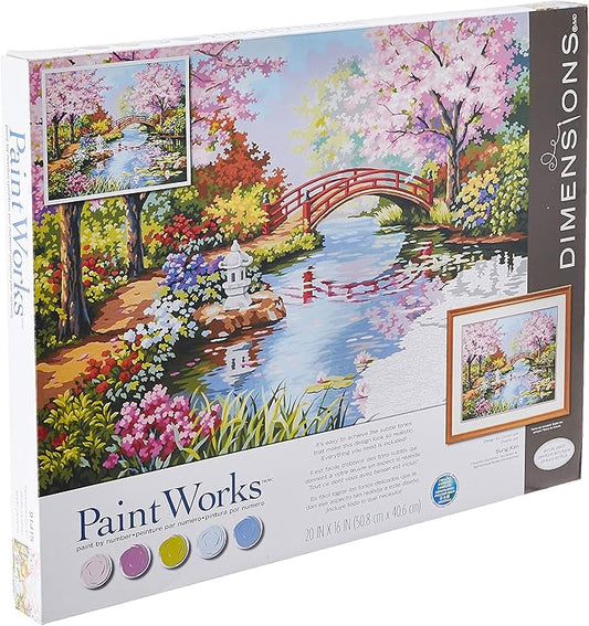 Paint By Number Japanese Garden 20"x16" DIM91415