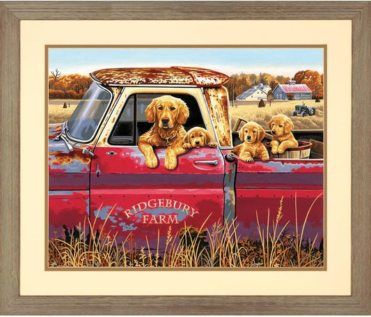 Paint By Number Golden Ride 20"x16" DIM91525