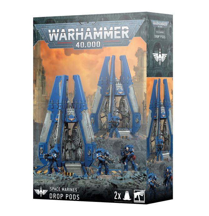 Space Marines Drop Pods (2) (48-101)
