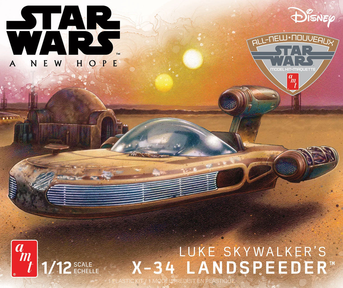 Star Wars Luke Skywalker's X-34 Landspeeder 1/12 (AMT1274)