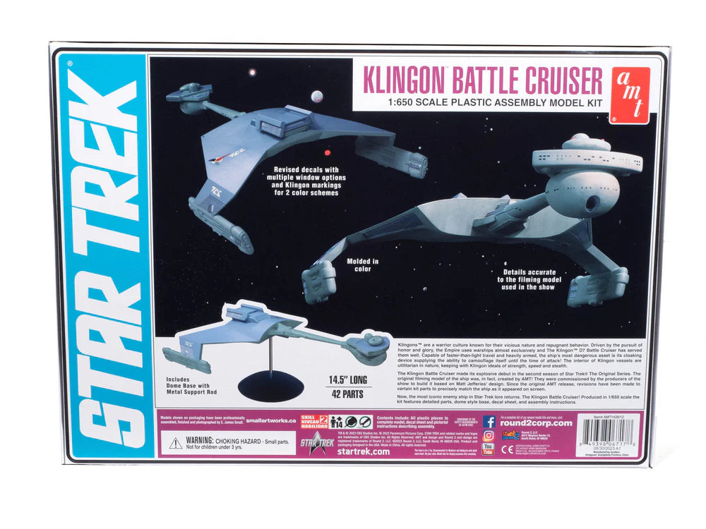 AMT Star Trek: The Original Series Klingon Battle Cruiser 1/650 (1428)