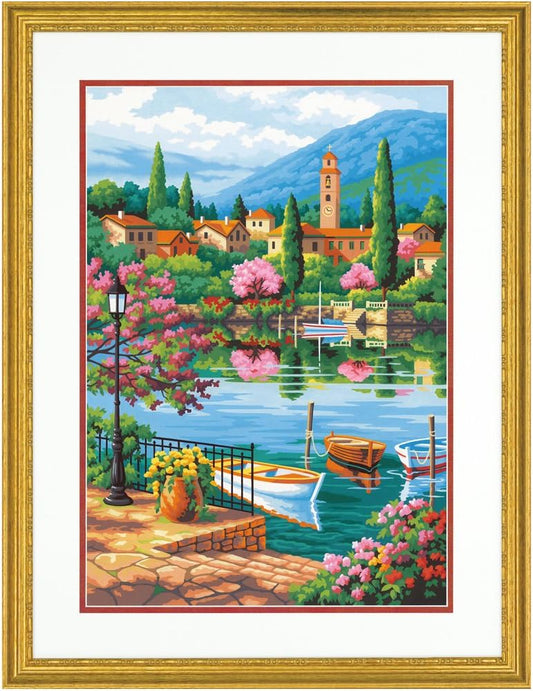 Paint By Number Village Lake Afternoon 14"x20" DIM91661