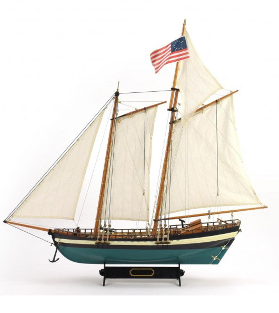 American Schooner Virginia. 1:41 Wooden Model Ship Kit (22115)
