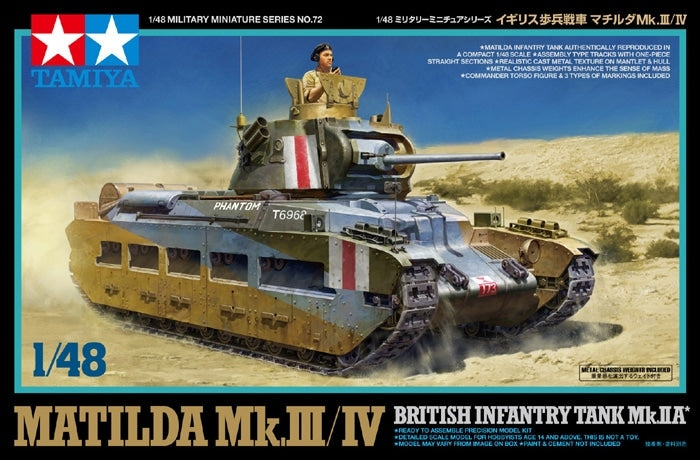 Tamiya Matilda MK.III/IV British Infantry Tank Mk.IIA 1/48 (32572)