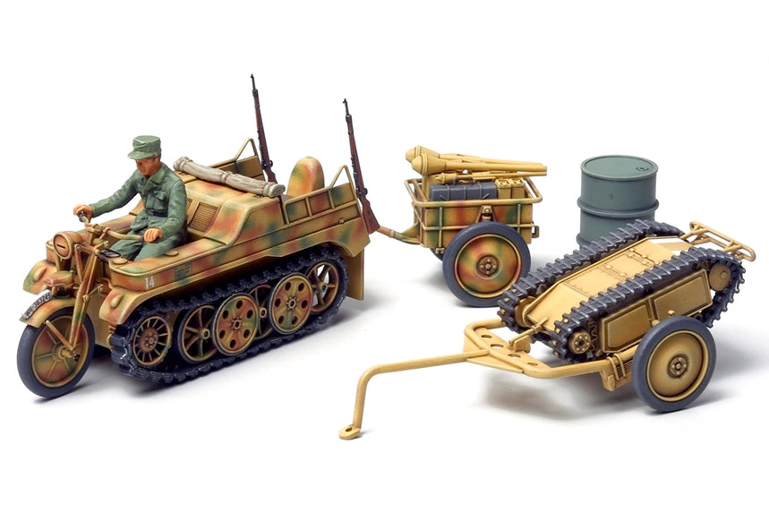 Tamiya Kettenkrad W/Cart & Goliath Vehicle 1/48 (32502)