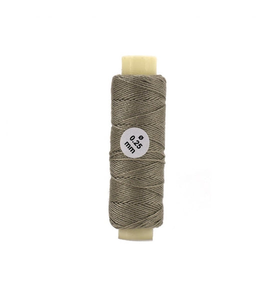 Cotton Thread: Beige Diameter 0.25 mm and Length 30 meters (08802)