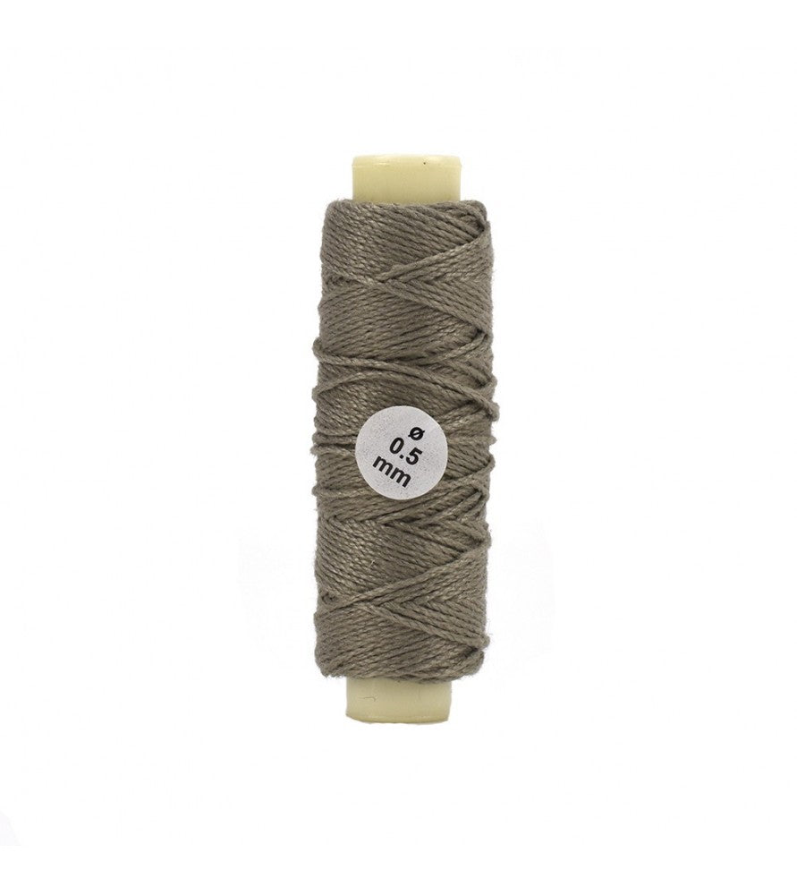 Cotton Thread: Beige Diameter 0.5 mm and Length 30 meters (08803)