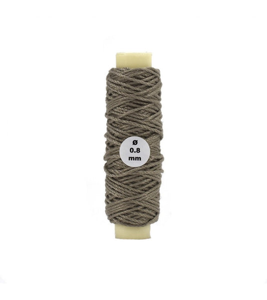 Cotton Thread: Brown Diameter 0.8 mm and Length 10 meters (08804)